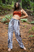 ZEN PANT - WHITE HEAT / BAMBOO STRIPE - BHAVANI COLLECTIVE